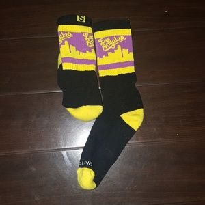 Lakers colorway socks small FREE W PURCHASE